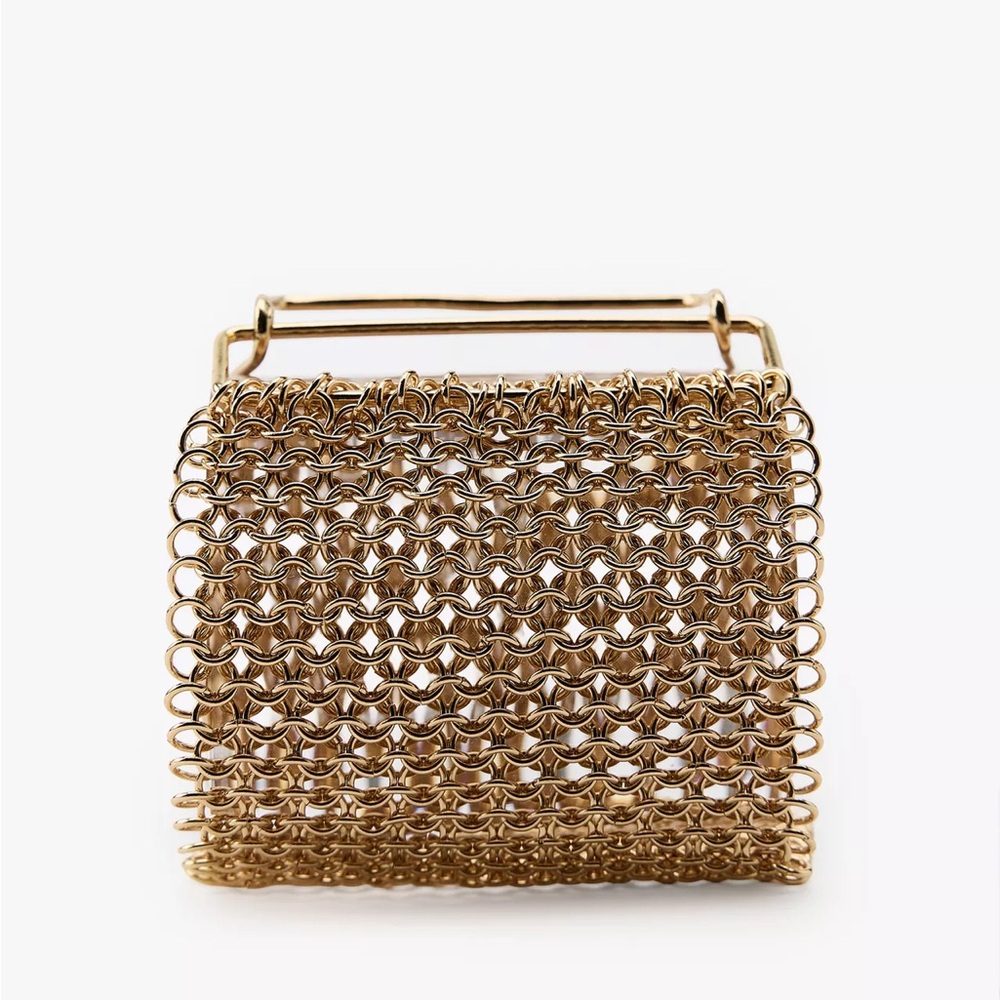 ZARA METAL MESH WIDE BRACELET NWT - Picture 3 of 7